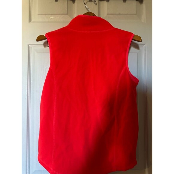 Old Navy Active Fleece Vest Zip on Sweater Red Size 14XL youth Bright Coral - Picture 3 of 5